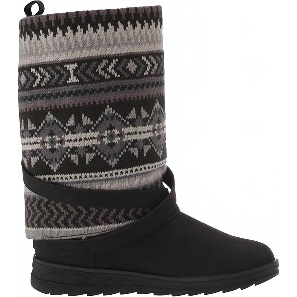 NEW MUK LUKS women's natalie nikki boot in ebony multi